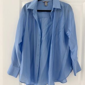 H&M Light Blue Casual Button Down Shirt